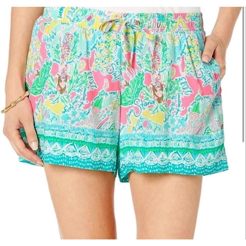 Lilly Pulitzer Katia Pull-On Shorts In the Beginning Print Size XS